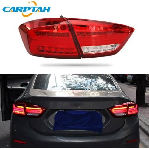 Car Styling Tail Lights Taillight For Chevrolet Cruze 2017 2018 Rear Lamp DRL + Dynamic Turn Signal + Reverse + Brake LED Lights