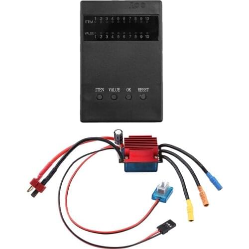 Brushless 35A ESC Electronical Speed Controller 2S-3S Dustproof with programm card for 1/16 1/18 RC Car Off Road Truck