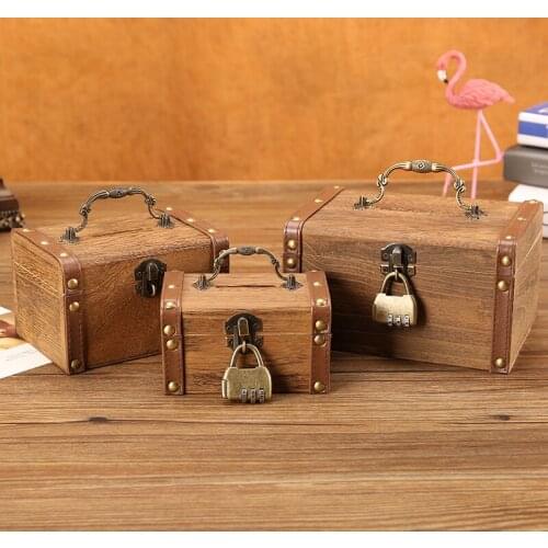 Large Wedding Money Box Wood Secret Saving Luxury Vintage Hidden Safe Piggy Bank Paper Money Counter Spaarpot Home Decoration 50