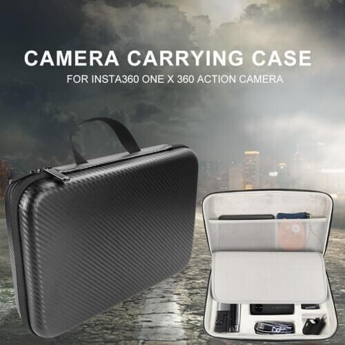 Action Camera Carrying Case Portable Vidicon Storage Bag For Insta ONE X 360 Action Camera Shock-Proof Camera Accessories