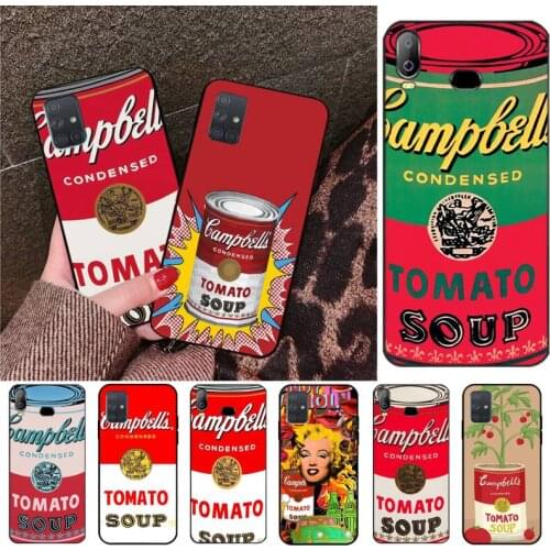 Andy Warhol Soup Phone Case For Samsung Galaxy A52 A21S A02S A12 A31 A81 A10 A30 A40 A50 A70 A80 A71 A51 5G