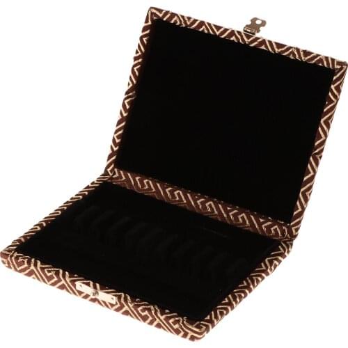 Wooden Reed Case Box Holder for Oboe Woodwind Instrument Coffee
