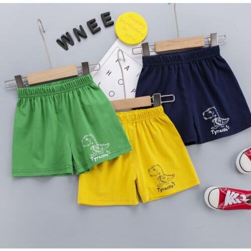2021 Baby Shorts for Boy Casual Cartoon Kids Girls Shorts Cute Dinosaur Print Infant Shorts Summer Toddler Clothes