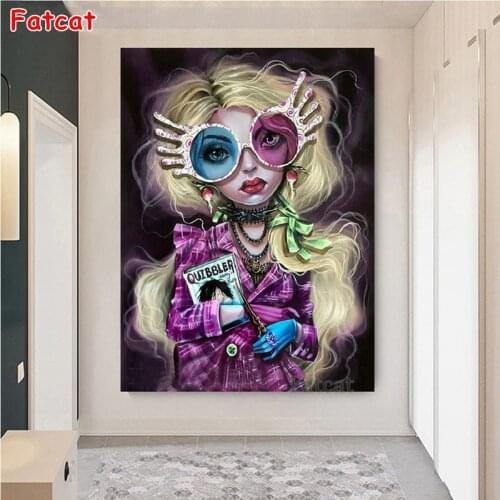 Diy Diamond Painting Cartoon Girl Diamond Embroidery Full square round drilling 5d Diamond kit The best gift for children PP879
