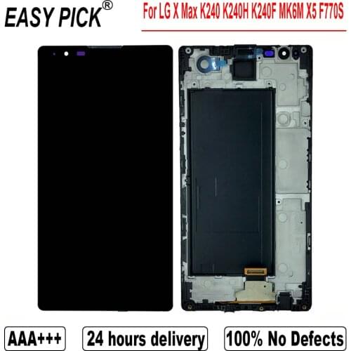 For LG X Max K240 K240H K240F MK6M X5 F770S LCD Display Touch Screen Digitizer Assembly With Frame Free Tools