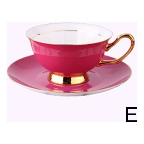 European Bone china coffee set Top Grade Porcelain coffee cup and saucer Luxury Gifts Pearl glaze