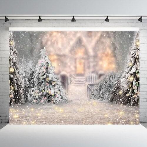 Photography Backdrops Christmas Background Fireplace Winter Snow Tree Window Baby Photocall Portrait Background For Photo Studio