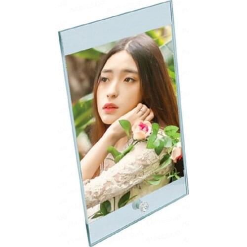 Hot transfer blank glass photo frame Fashion photo frame DIY creative home pendulum /personalized custom photo frame