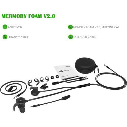 PC Gaming Headset G30 With Microphone For PUBG LOL In Ear Stereo Bass Noise Cancelling Earphone With Mic For Phone Computer