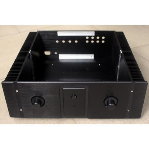 KYYSLB WA20 Black Full Aluminum Home Amplifier Chassis Class A Amplifier All-aluminum Amplifier Case Box DIY