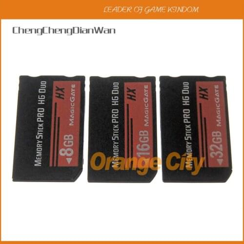 Red High Speed real Capacity MS HG 8GB 16GB 32GB Memory Stick Pro Duo Memory Cards for psp 1000 2000 3000