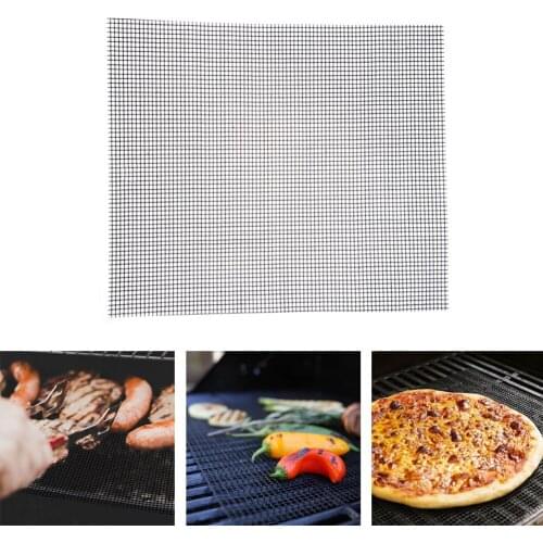 Reusable Non-Stick BBQ Grill Mat Grill Mesh Mat Non Stick Cooking Sheet Liner Barbecue BBQ Mat For Baking Grid Mat