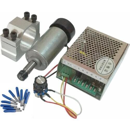 CNC Milling machine Kit 300w spindle+power supply+spindle clamp +10pcs tools free gift