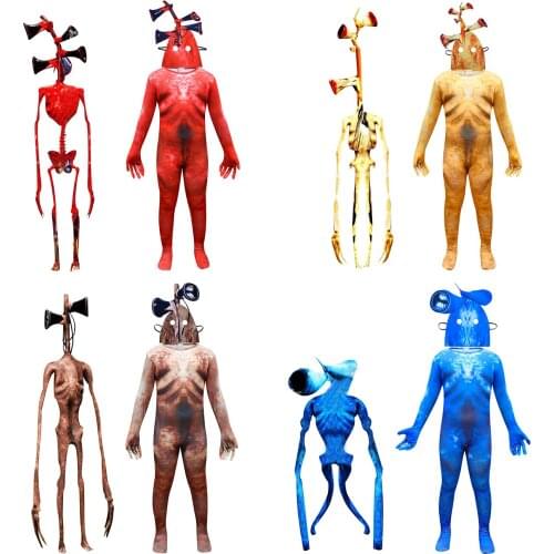 New Siren Head Kids Funny Party Roleplay Bobysuits Scary Game Costume With Mask Boys Girls Halloween Carnival Cosplay Jumpsuits