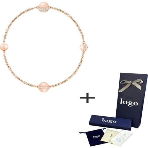 New Unique Invisible Magnetic Buckle Rose Gold Bracelet High-quality Ladies Accessories For Wife Exquisite Anniversary Gift