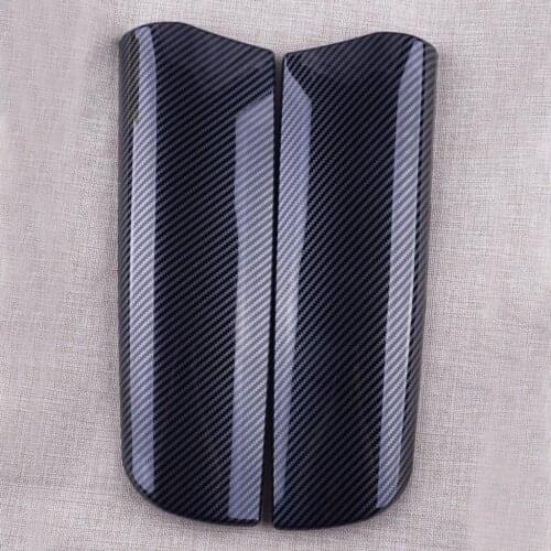 1Pair Console Armrest Storage Box Trim Covers Carbon Fiber Style Fit for BMW 7 Series F01 F02 2009 2010 2011 2012 2013 2014 2015