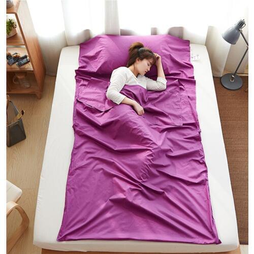 FUTON 5 colors Portable adult travelers all sleeping bags bed fitted sheet cover beddings for Camping Home textile products