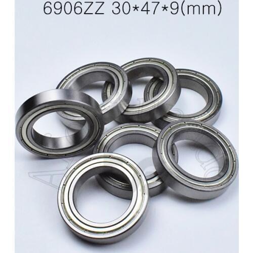 6906ZZ 30*47*9(mm) 1piece bearing abec-5 Metal sealed bearing Thin wall bearing 6906 6906Z chrome steel bearing