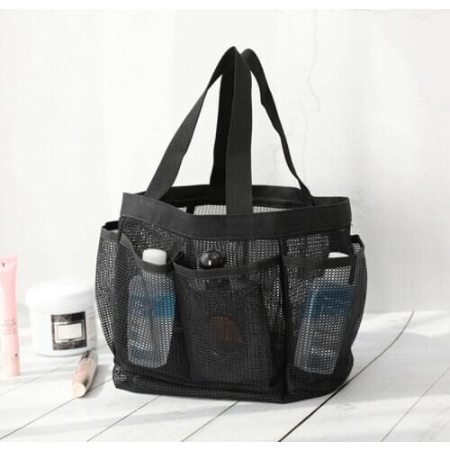 Mesh Shower Caddy Portable for College Dorm Large Bathroom Tote Bag Durable with 8 Pockets SCVD889