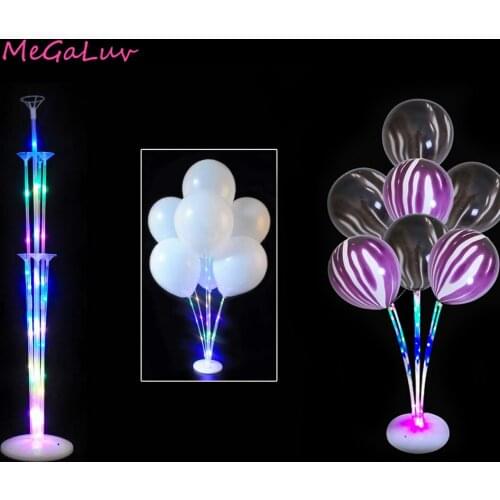 Luminous Led Flashing Balloon Table Floating Column Bracket Wedding Birthday Baby Gift Party Balloon Combination Diy Decoration