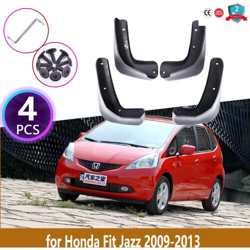 4PCS Rear Mudguards For Honda Fit Jazz 2009 2010 2011 2012 2013 Cladding Splash Mud Flaps Guards Mudflap Protect Car Accessories