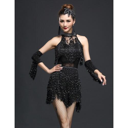 Performance Women Dance Clothes Salsa Costume Lady Cha Cha Rumba Competition Dresses for Adult Dancer Ballroom Dancing Clothes