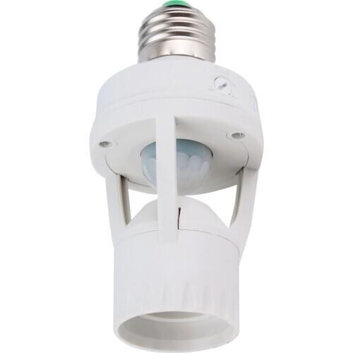 110-220V 360 Degrees Infrared Sensor Lamp Holder PIR Induction Motion Sensor Smart Bulb Lights LED Night Light