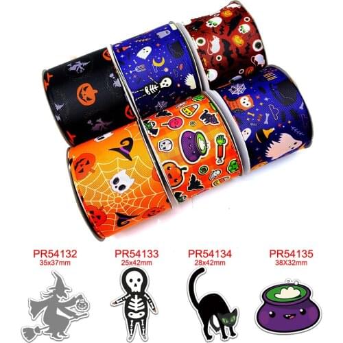 Cartoon characters printed grosgrain ribbon 43213