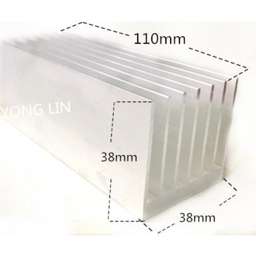 5PCS heatsink 38*38-110mm/ Aluminum/Electronic heat sinks/Transistor heat sink/Resistance heat sink