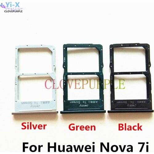 50pcs/Lot New SIM Card Slot Holder Adapter for Huawei Nova 7i Replacement Parts