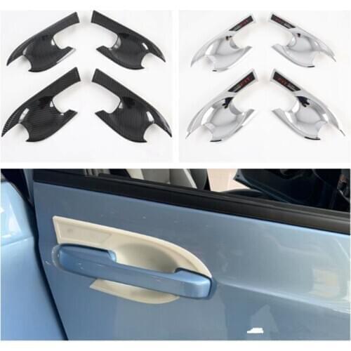 ABS Car Door Handle Bowl Cup Frame Cover Trim Molding For HONDA FIT 2020 2021 Car Styling