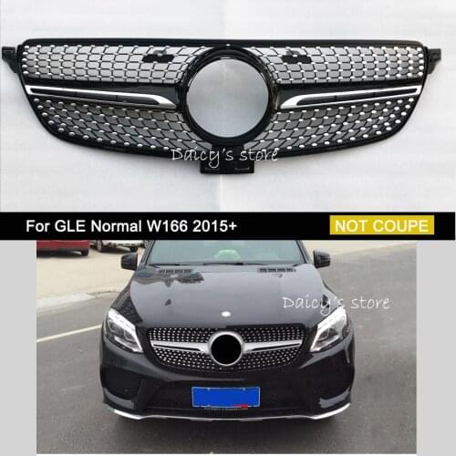Diamond grille Suitable for Mercedes Benz GLE Class W166 2015+ front mesh grille GLE gle400 gle450 Without emblem