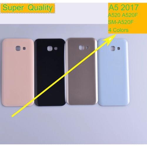 10Pcs/lot For Samsung Galaxy A5 2017 A520 A520F SM-A520F Housing Battery Cover Back Cover Case Rear Door Chassis A5 2017 Shell