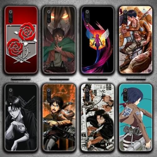 HOTCASHOP Anime Attack on Titan Phone Case for Xiaomi Mi Note 10 Lite Mi 9T Pro xiaomi 10 10 CC9 Pro