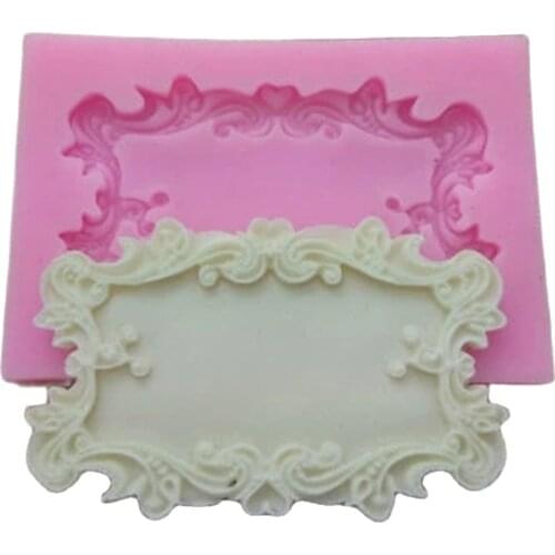 Flower Frame Silicone Mold For Fondant, Chocolate, Crafts Sugarcraft Cake Decorating Fondant / Mold H714