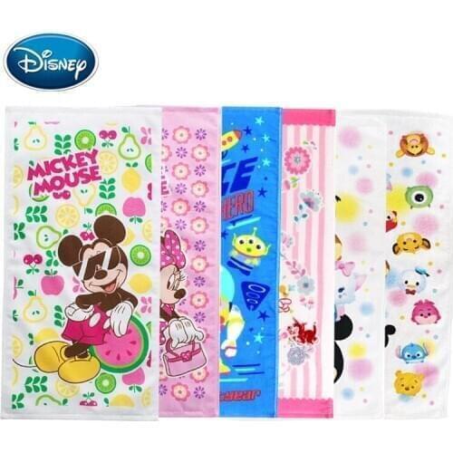 Disney cartoon Mickey Minnie towel cotton lint-free children towel wash face towel baby baby soft towel 25 * 50cm