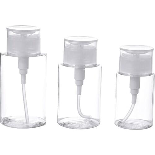 1pc Portable Plastic Refillable Bottle Empty Travel Packing Press For Lotion Shampoo Cosmetic Squeeze Containers 100/150/200ml