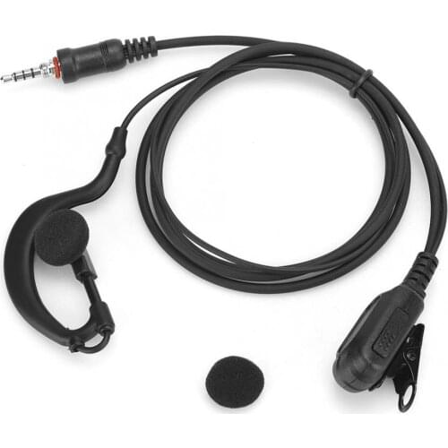 Walkie Talkie Earpiece 3.5mm Jack Earphone IP54 Waterproof Two-Way Radio Headset, for ICOM IC-M33/M25/M34
