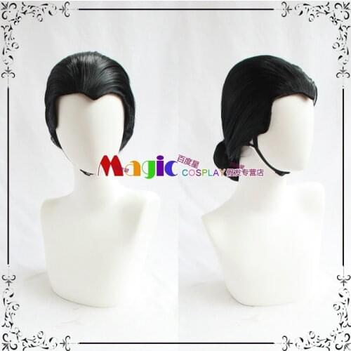 The Promised Neverland Isabella Cosplay Wig Yakusoku no Neverland Woman Black Hair Maid Costume Halloween Anime Accessory