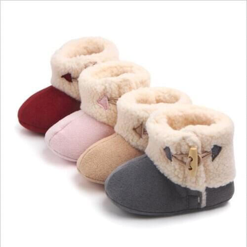 Hot Sale Baby Winter Warm Shoes Newborn Boys Girls First Walkers Snow Boots Antislip Infants Shoes