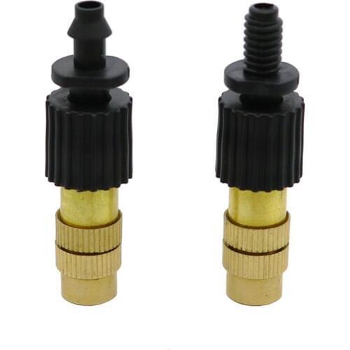 Copper Sprayer With 4mm Barb Or 6mm Thread Agriculture Tools Garden Irrigation Watering Mist Cooling System Sprinkler 2 Pcs
