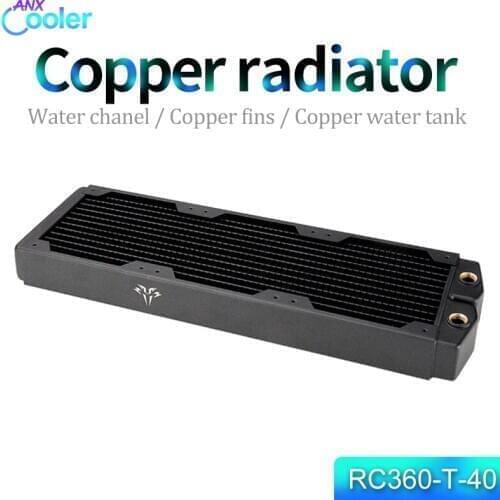 40mm Thickness Copper Radiator 360 Black Radiators Suitable For 120Fans*3