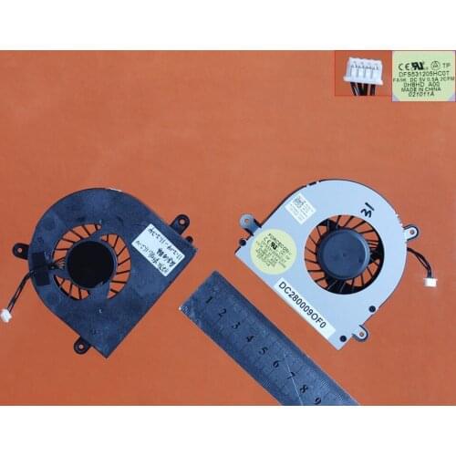 New Laptop Cooling Fan For DELL M14XR1 0H8HD Original PN DC280009OF0 DFS531205HC0T 0H8HD CPU Cooler Radiator