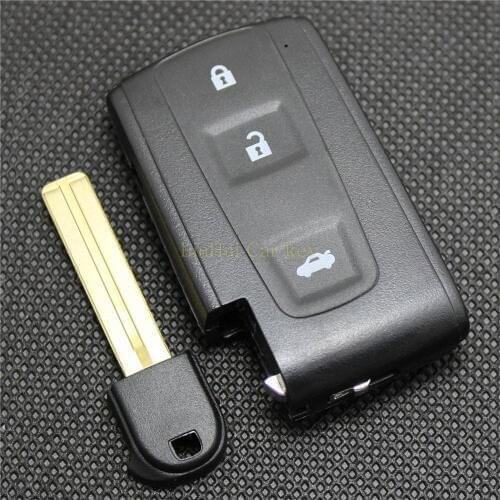 PINECONE Key Case for TOYOTA CROWN 2.5 3.0 Car Key Remote Smart Key Shell Cover 3 Buttons With Uncut Blade 1PC