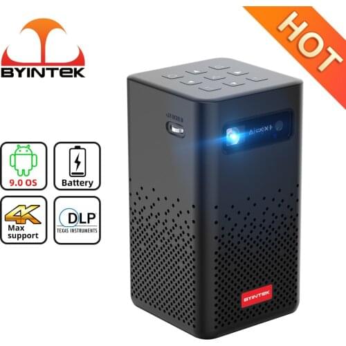 BYINTEK P20 Mini Portable Pico Smart Android Wifi Screenless TV LED DLP Home Theater Outdoor Camping Chargeable Projector