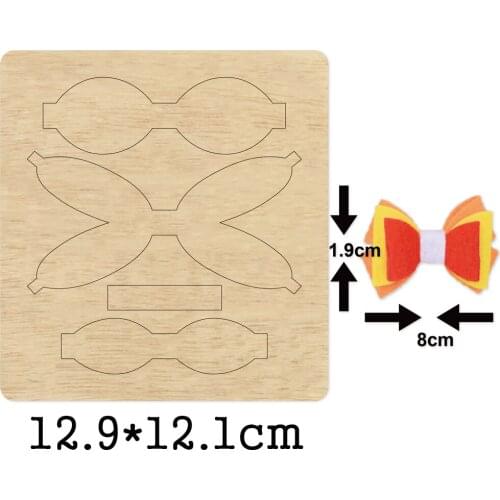 Bow Knot Headband Headdress 2020 New Cutting Mold Wood Dies For Blade Rule Cutter For DIY Leather Cloth Paper Headwear Crafts