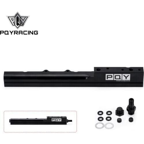 PQY - Aluminum BLACK Fuel Rail for Honda Civic Si B-Series B16A2 & B16A3
