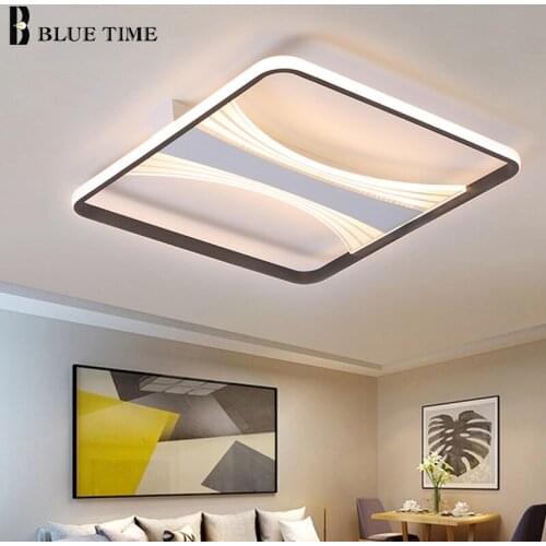 Modern Ceiling Light Home 110v 220v Led Big Ceiling Lamp For Living Room Bedroom Dining Room Indoor Light Fixture Black&White