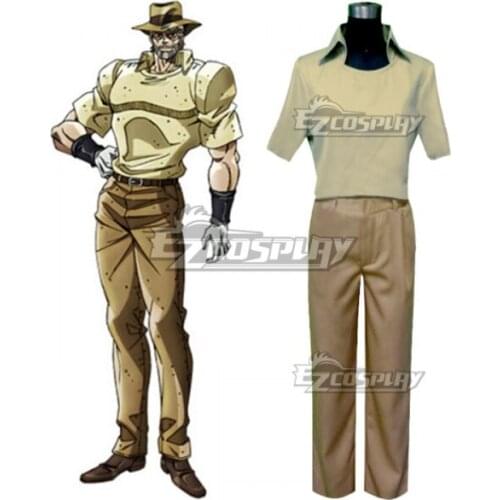 Stardust Crusaders Joseph Joestar Men Anime Uniform Suit Halloween Fancy Clothes Party Unisex Outfit Cosplay Costume E001