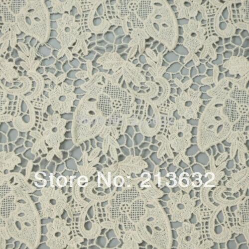 Water soluble POs38 - 10 textiles embroidered curtain cloth Wholesale silk water soluble embroidery cotton fabric Computerized